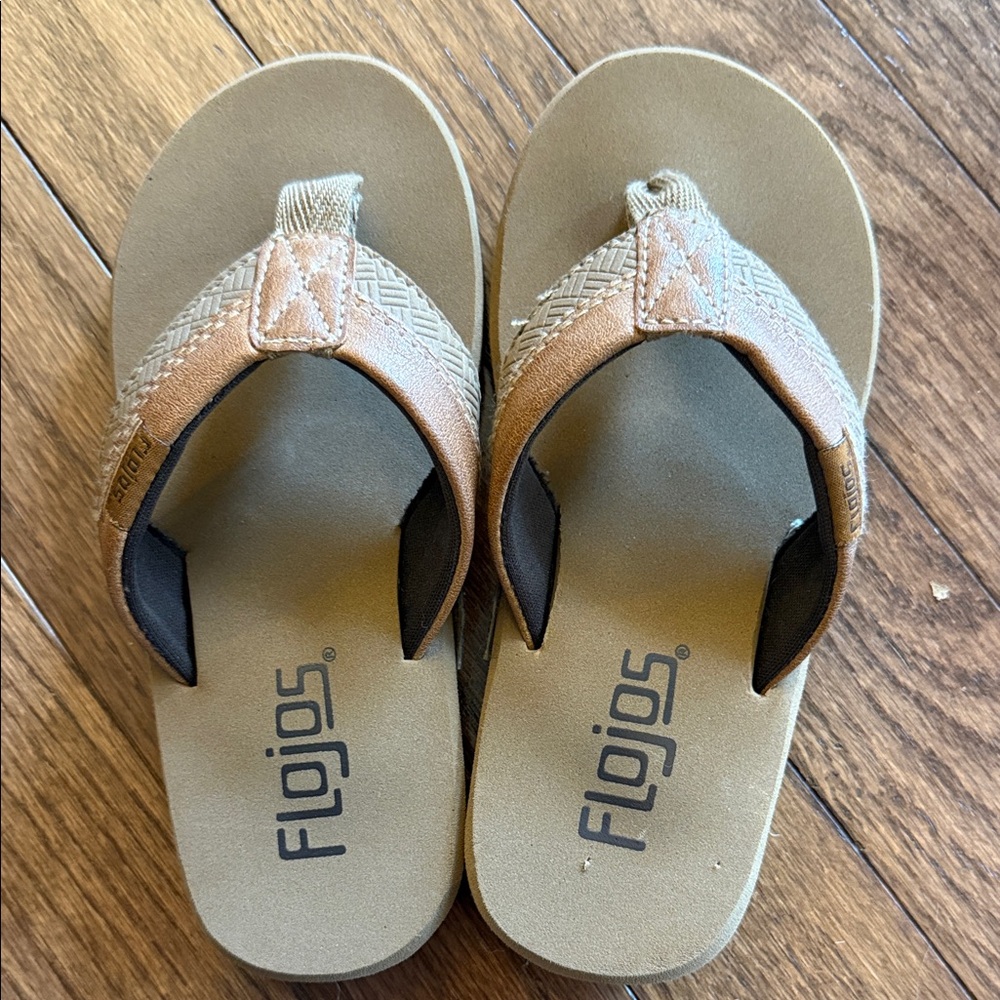Flojos Beige and Brown Sandals